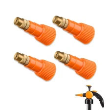 4 Pack Pump Sprayer Nozzle Tips Replacement Caps for Garden Sprayer Brass Cor...