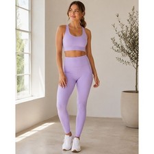 Girlfriend Collective Lilac Lavender High Rise Compressive Leggings Size XL