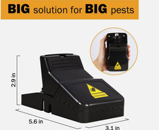 6 Pack Large Mouse Traps Killer Reusable Snap Trap for Rat Mice Gophers Chipmunk