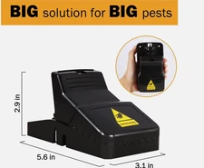 6 Pack Large Mouse Traps Killer Reusable Snap Trap for Rat Mice Gophers Chipmunk