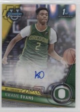 2023-24 Bowman U Chrome Prospect Lava Refractor 33/199 KJ Evans Kwame Auto 02yu