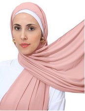 Heavy Long Chiffon Hijab Scarf Women Smooth Muslim Head Wrap Modest Solid