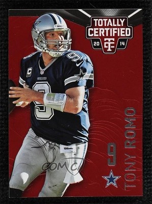 2014 Panini Totally Certified Platinum Red 55/100 Tony Romo #27 1kf7