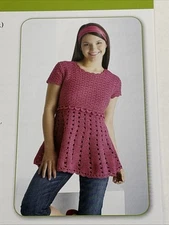 Empire Waist Top Crochet Pattern Cards Pages