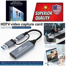 4K HDMI to USB Capture Card 1080P 60Hz Video Audio for OBS Streaming