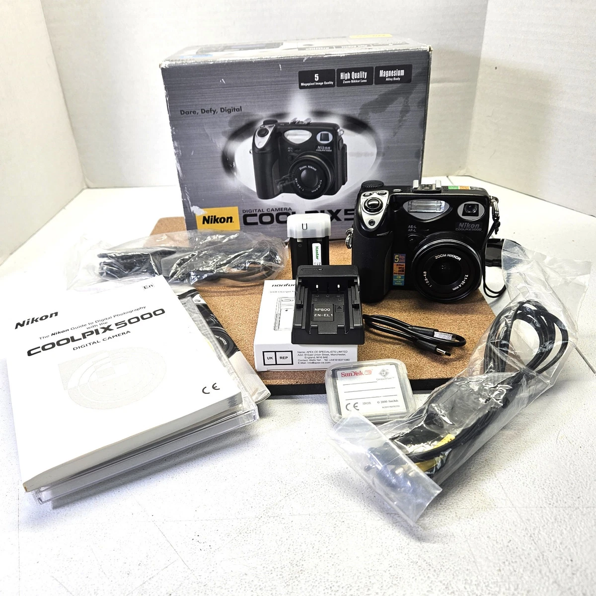 高級コンデジNikon COOLPIX5000動作品MB-E5000セット Nikon COOLPIX 5000 Digital Cameras for Sale | Shop New & Used