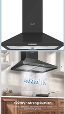 Image of COMFEE' 60 cm Chimney Cooker Hood PYRA17B-60 with LED