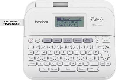 Brother P-touch PT-D410 Label Printer 18mm 3/4 '' White NEW EXTRA TAPES AVAILABLE