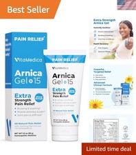 Extra Strength Arnica Gel Plus - 15 Plant Ingredients for Bruising Relief, 3 oz