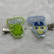 Tamagotchi Hair Clips Set Mamechi Kuchipatchi Lot, Good Condition, Rare