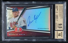 2012 Bowman Platinum Prospects Oswaldo Arcia #AP-OA BGS 9.5 GEM MINT Auto 0s3