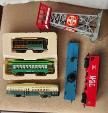 Lot de wagons train échelle HO PCC chariot trémie tramway plat tour Santa Fe 