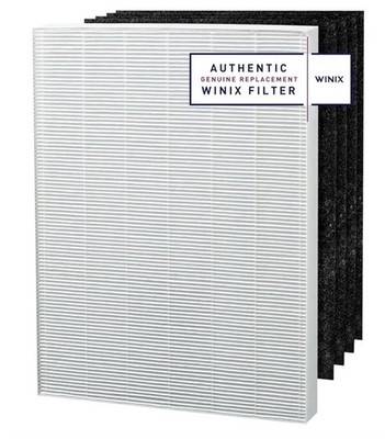 Winix Replacement Filter Set Filter A 115115 4 Carbon Filters + 1 True Hepa, New
