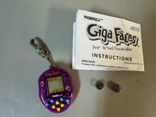 Vintage 1997 Giga Faces Giga Pets Tiger Interactive Tested w Instructions
