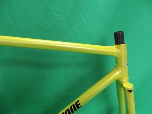 Bridgestone Yellow NJS Keirin Frame Set Track Bike 51cm Free Shipping - Picture 11 of 16
