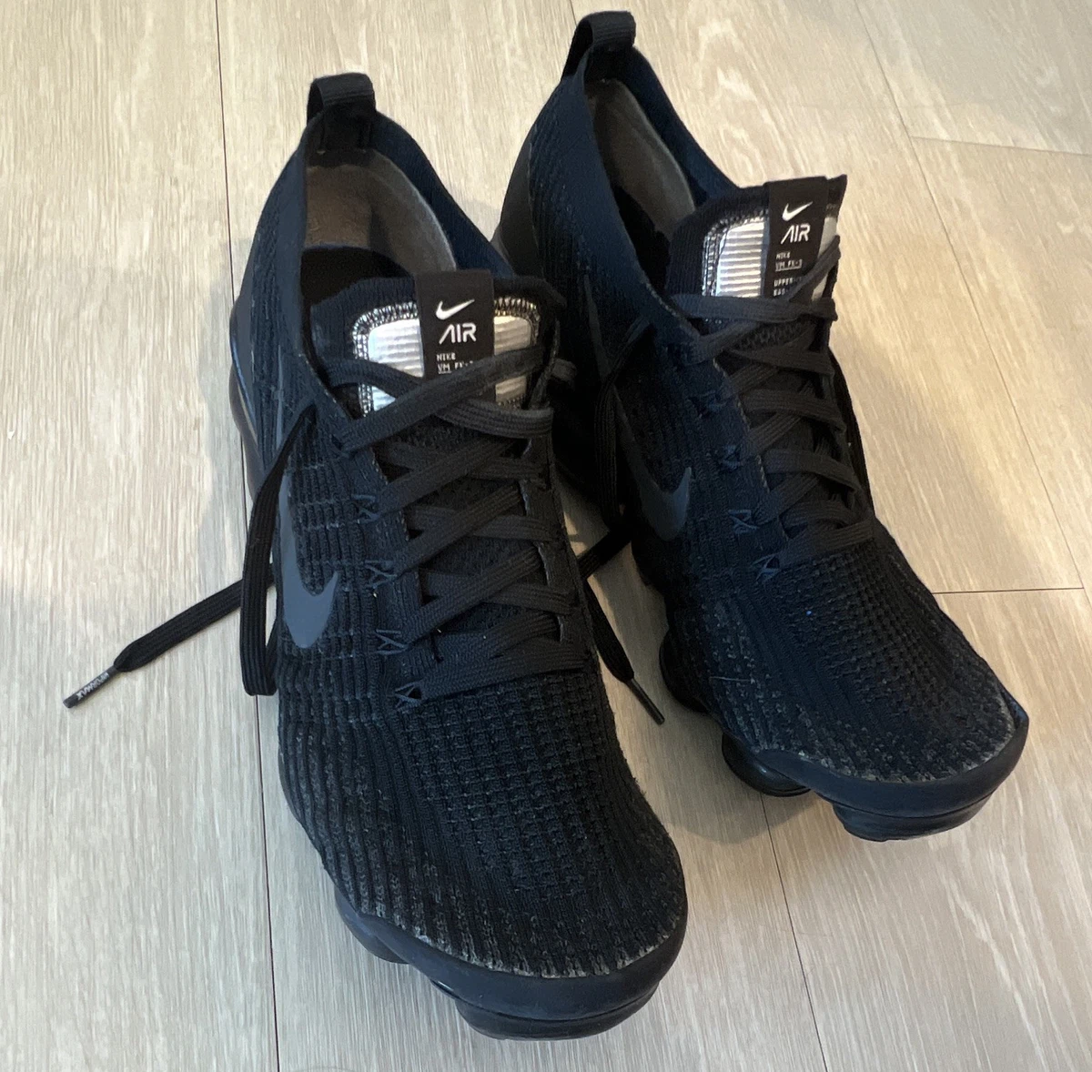 Nike Air VaporMax Flyknit 3 Triple Black for Sale | Authenticity