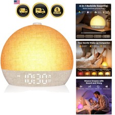 Sunrise Alarm Clock with Sunset Light Natural...