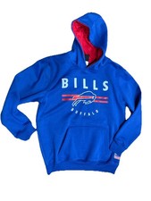 Buffalo Bills Bluza Chłopięca L 14-16 Niebieska NFL Piłka nożna Team Odzież Bluza z kapturem