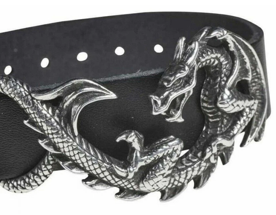 Pulseira de pulso de couro de dragão de estanho esculpida em 3D Alchemy England Maelstrom - Imagem 4 de 4