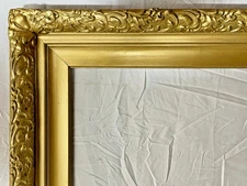 ANTIQUE FIT 16 X 20" FRENCH BAROQUE PICTURE FRAME WOOD GOLD GILT VICTORIAN ART
