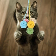 5 PCS Cat Toy for Scratching Post Scratcher Replacement Rope Tree