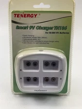 Tenergy TN136 4 Bay 9V Smart Battery Charger For NiMH Rechargeable Battery