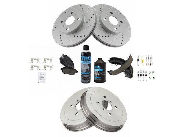 J0062 FIT 2004 2005 2006 2007 Scion XB XA FRONT Brake Rotors Ceramic Pads GOLD E