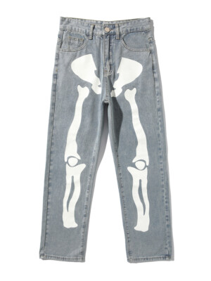 【Glowny】BONES DENIM PANTS Glowny】BONES DENIM PANTS (GLOWNY/デニム・ジーパン