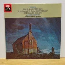 ASD 3154 BRITTEN Four Sea Interludes LSO ANDRE PREVIN HMV STEREO LP EX+