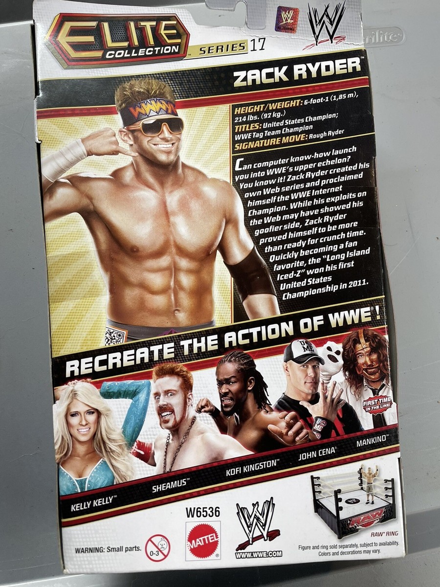 WWE Mattel ZACK RYDER Elite Series 17 NEW Internet Champion Matt