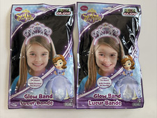 Disney Junior Sofia the First Neon Glow in the Dark Tiara Set of 2 New