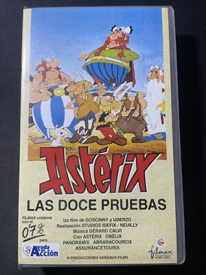 ASTERIX - Las Doce Pruebas VHS 90´S ESPAÑOL/CASTELLANO