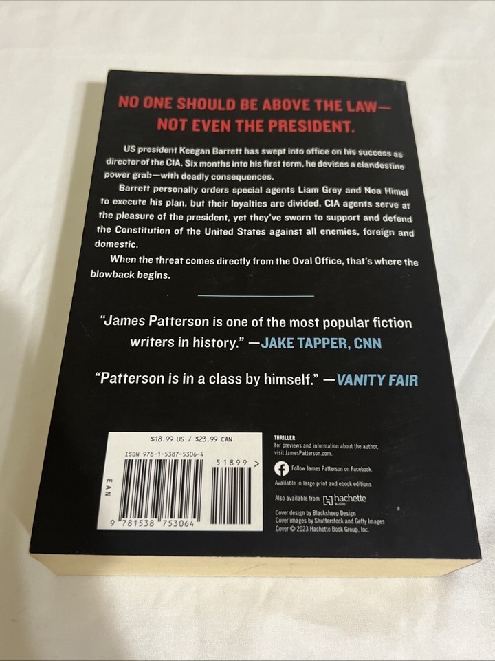 Blowback James Patterson's Best Thriller in Years eBay