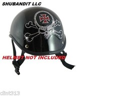 EE. UU. #1103 Calavera Cruz Estrás Cascos Bling Pegatina Peel Stick Casco Parches