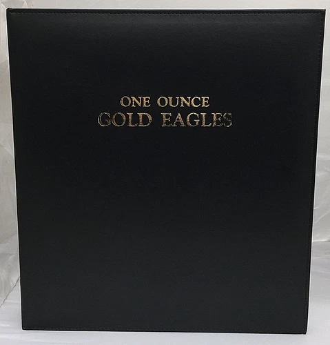 CAPS Album U.S. Gold Eagles One Ounce Date Set for Air-Tite Coin Capsules 2247