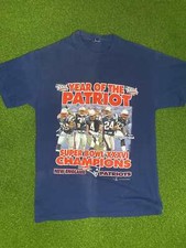 2002 New England Patriots - Super Bowl XXXVI Champs - Vintage NFL Shirt Medium 
