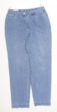 Gaby Mersmann Damen blau Baumwollmischung gerade Jeans Größe 14 L28