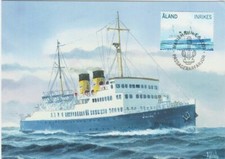 Aland Europe S/S barca vichinga passeggeri traghetto Aland Finlandia come nuovo Maxi FDC 2009 