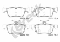 Breck BremsbeläGe Bremsbelegsatz Hinten Passend FüR Ford Mondeo V Turnier