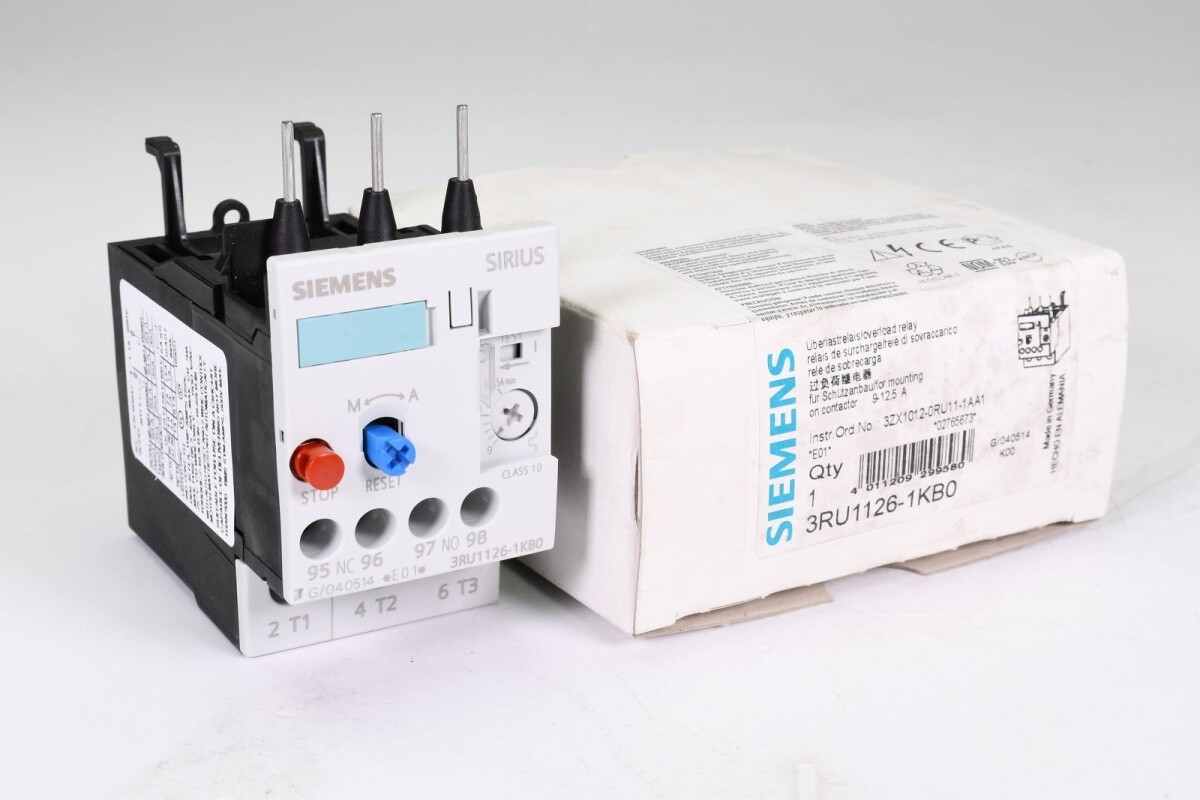SIEMENS 3RU1126-1KB0, Overload relay, E:01