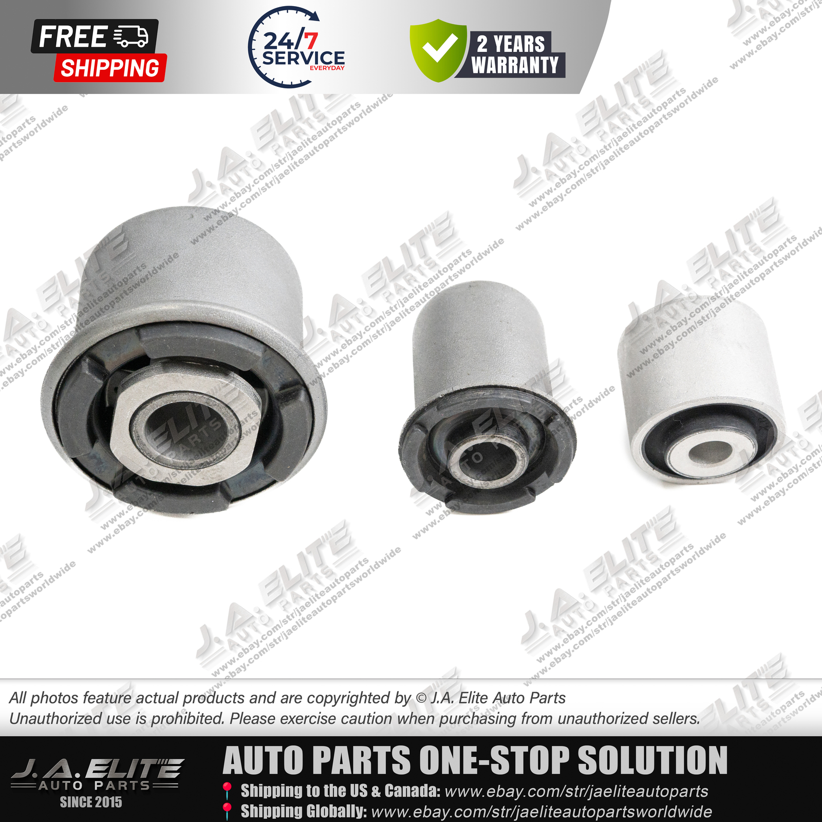 3pcs Front Lower Control Arm Bushing Kit fit Bentley Mulsanne