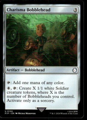 MTG Universes Beyond Fallout Commander Set of 7 Bobblehead EDH