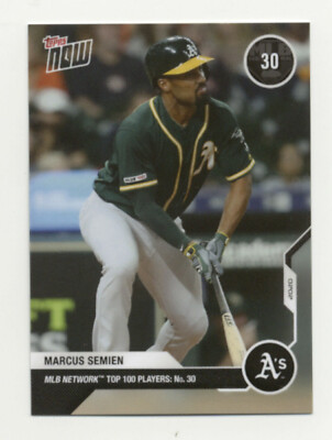 Marcus Semien Oakland Athletics Topps Now MLB Network's Top 100 Card #MN30