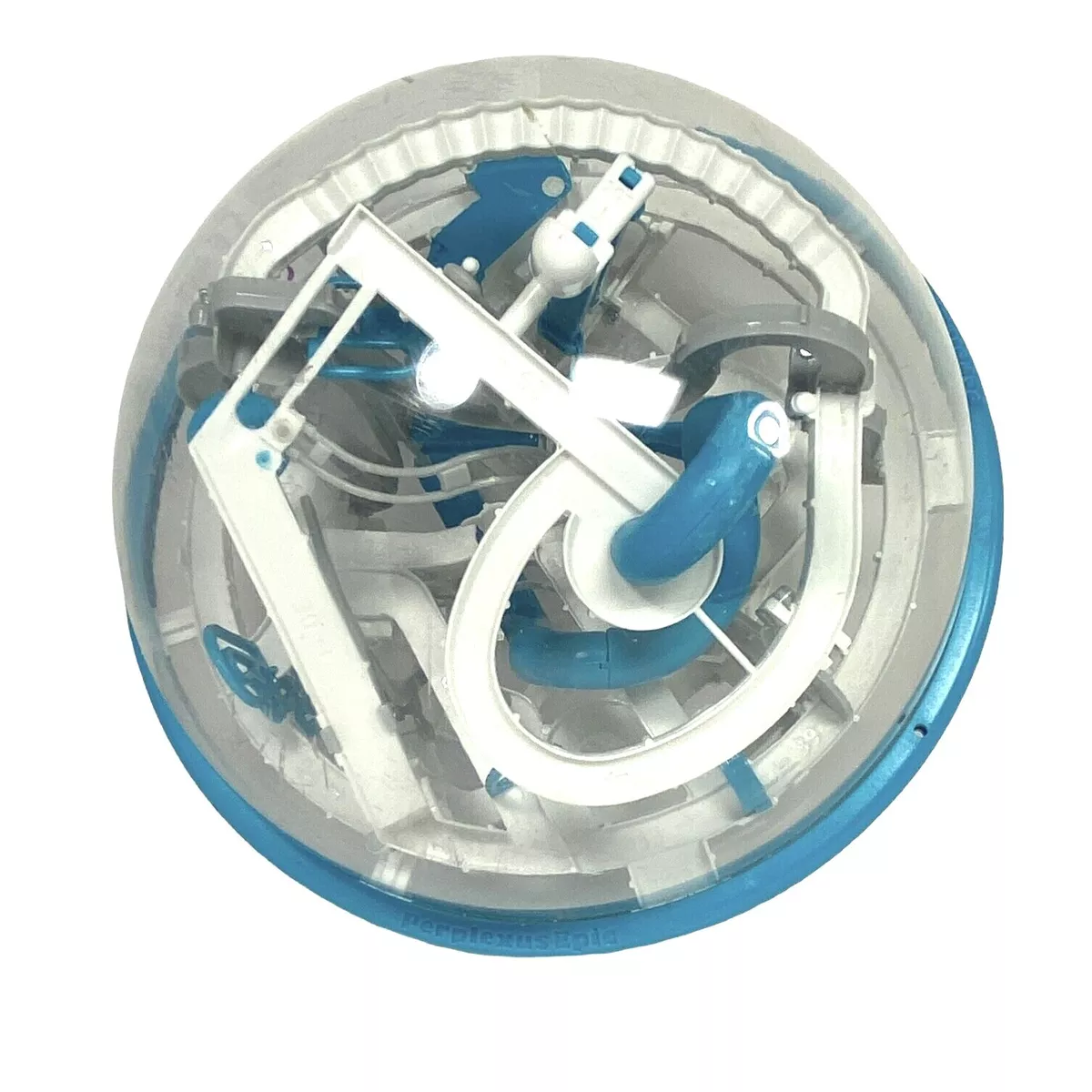 Perplexus Epic 3D Ball Puzzle Maze Game Blue White 125 Obstacles - Ages 8+