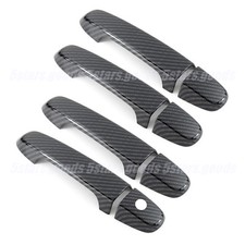 Glossy Carbon Fiber Door Handle Covers Trim For 2012-2018 Toyota Yaris Hatchback Glossy Carbon Fiber Door Handle Covers Trim For 2012-2018 Toyota Yaris Hatchback