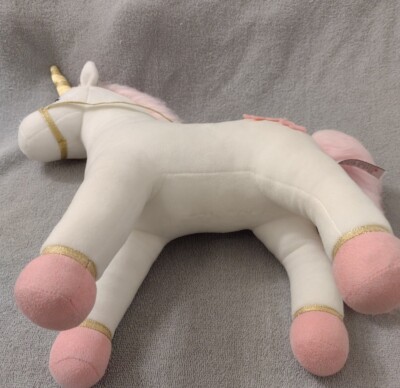 GUND Lily Rose Unicorn Plush Toy - 15 Inches, White With Flower Crown, Sparkly Horn, For Ages 1+