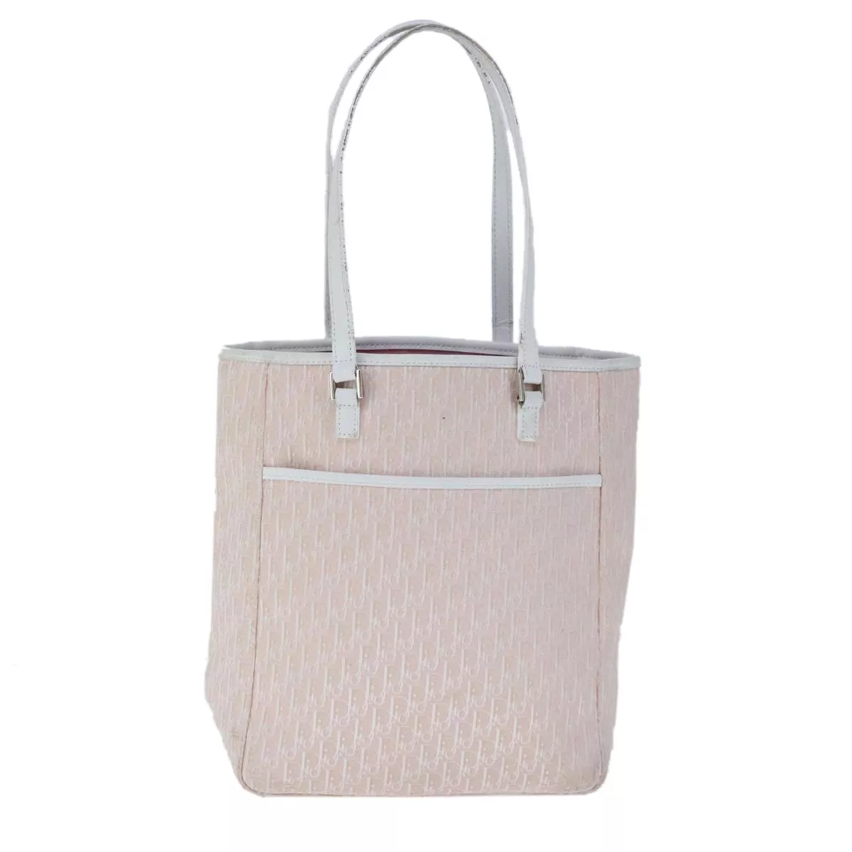 Sac fourre tout Dior Trotter en toile rose authentique