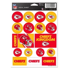 Kansas City Chiefs NFL Vinyl Die-Cut Sticker Set / Decal Sheet *Free Shipping