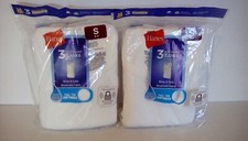  2 HANES 3-Pack Boy's White Tagless Cool Wicking Comfort Tanks Small 6-8 a