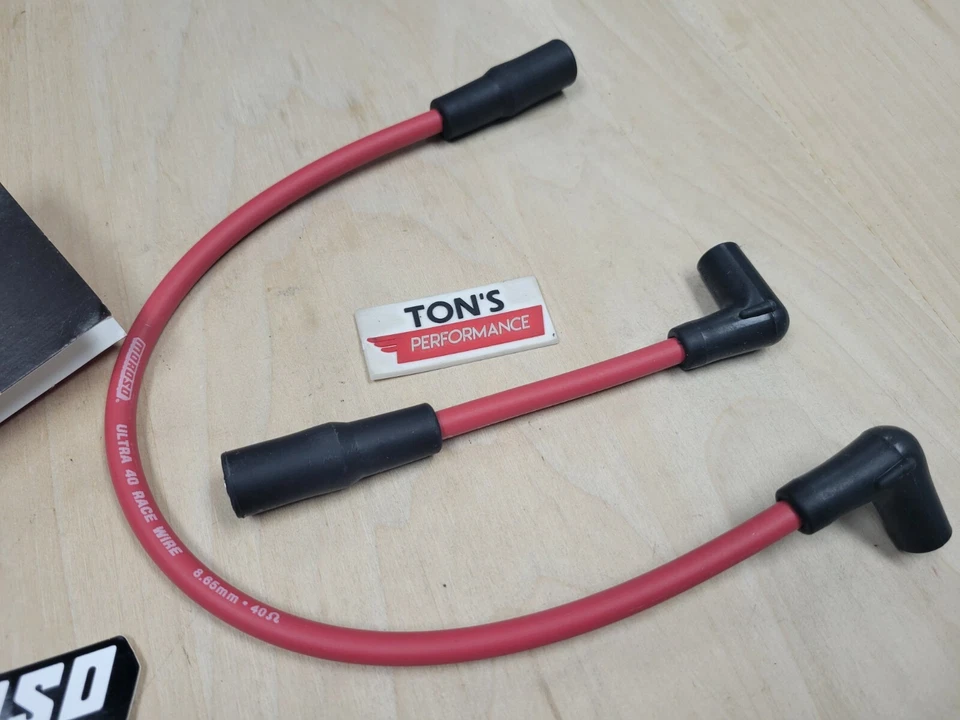 Moroso 28629 Harley Davidson Softail FLST FXST 2000-2013 Red Ultra 40 Race Wires - Image 2 of 4